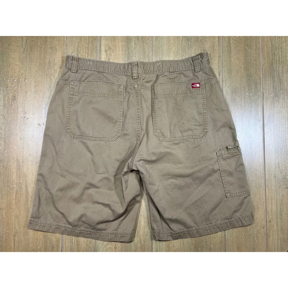 The North Face Mens Cargo Shorts Khaki Brown Tan Hiking Utility Outdoor 38 (36)